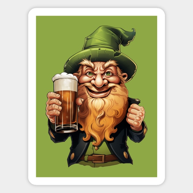 Cheers Leprechaun Magnet by JunkyDotCom